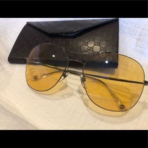 Gucci Yellow tint Sunglasses